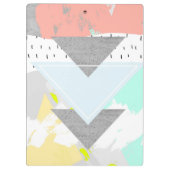 幾何学的な芸術のプリント クリップボード (裏面)