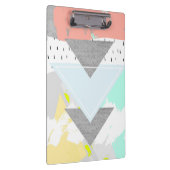 幾何学的な芸術のプリント クリップボード (右)