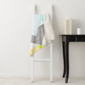 幾何学的な芸術のプリント シェルパブランケット (インサイチュ)