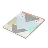 幾何学的な芸術のプリント タイル (側面)