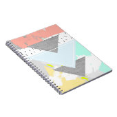 幾何学的な芸術のプリント ノートブック (右側)