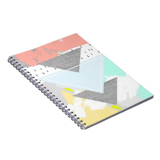 幾何学的な芸術のプリント ノートブック (右側)