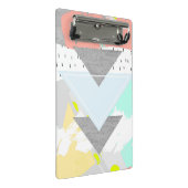 幾何学的な芸術のプリント ミニクリップボード (アングル)