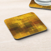 幾何学的な芸術のヴィンテージのカラフルの抽象芸術 コースター (左側)