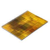 幾何学的な芸術のヴィンテージのカラフルの抽象芸術 ノートブック (左側)