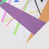 幾何学的な芸術的なモダンの抽象芸術は縞で飾ります 薄葉紙 (詳細)