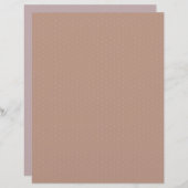 幾何学的な茶色の水玉模様スクラップブック紙 (正面/裏面)