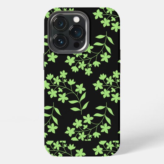 幾何学的な葉 iPhoneケース (裏面)