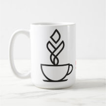 幾何学的な蒸気コーヒーカップTシャツ - シンプルな