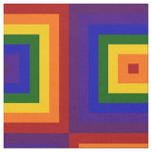 幾何学的な虹は生地を平方します ファブリック (クローズアップ)