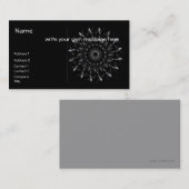 幾何学的な螺線形の名刺 名刺 (正面/裏面)
