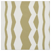 幾何学的な装飾ベージュと白 ファブリック (見本)