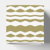 幾何学的な装飾ベージュと白 フェイバーボックス (上部)