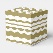 幾何学的な装飾ベージュと白 フェイバーボックス (裏面サイド)