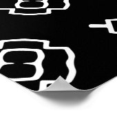 幾何学的な装飾品のシームレスなヴィンテージパターン ポスター (角)