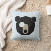 幾何学的な装飾用クッション- Monocleくま- クッション (ブランケット)