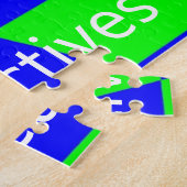 幾何学的な視点によるアートの錯視モダン ジグソーパズル (側面)