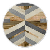 幾何学的な象眼細工 セラミックノブ (正面)