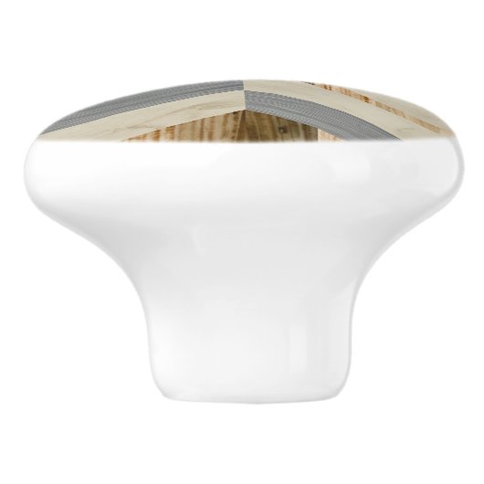 幾何学的な象眼細工 セラミックノブ (側面)