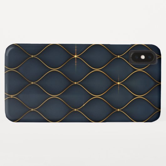 幾何学的な豪華な黄金の形状ケースメイトi Case-Mate iPhoneケース (裏面(横))