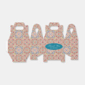 幾何学的な輝きを放つメタリックなラグジュアリーウェディング フェイバーボックス (折り畳みなし)