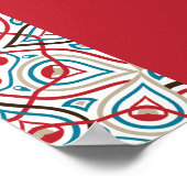 幾何学的な輝きを放つメタリックなラグジュアリーウェディング ポスター (角)