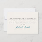 幾何学的な輝きを放つメタリックラグジュアリーウェディング (裏面)