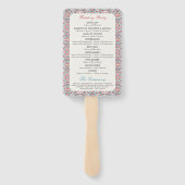 幾何学的な輝きを放つメタリックラグジュアリーウェディング ハンドファン (裏面)