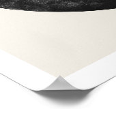 幾何学的な部族パターン月食の絵画 ポスター (角)