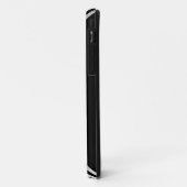 幾何学的な銀製および黒いジェット機の飛行機 Case-Mate iPhoneケース (裏面/左)
