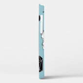 幾何学的な雲と雨、シームレスなパターン。 Case-Mate iPhoneケース (裏面 / 左)