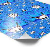 幾何学的な青い格子写真 フォトプリント            (角)