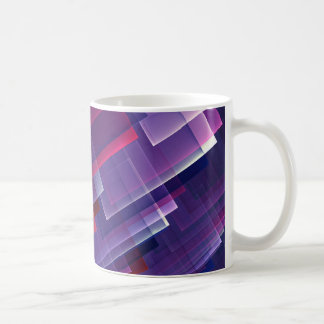 幾何学的な青 コーヒーマグカップ