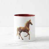 幾何学的な馬のマグ マグカップ (中央)