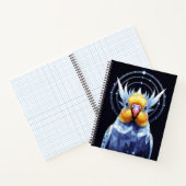 幾何学的な鳥とクリスタルブジェリガーベクトルアート ノートブック (内部)
