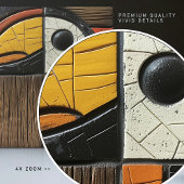 幾何学的な鳥モザイクセラミック タイル