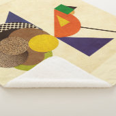 幾何学的な鳥 シェルパブランケット (3/4)