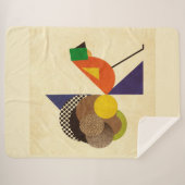 幾何学的な鳥 シェルパブランケット (正面(横))