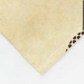 幾何学的な鳥 フリースブランケット (角)