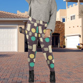 幾何学的な鳥 レギンス