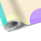 幾何学的な黄色のプリント ラッピングペーパー (ロールコーナー)