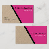 幾何学的な黒いはっきりした工芸品 名刺 (正面/裏面)