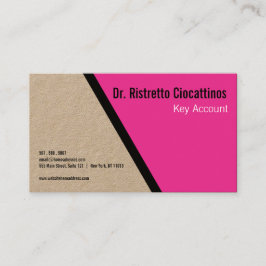 幾何学的な黒いはっきりした工芸品 名刺