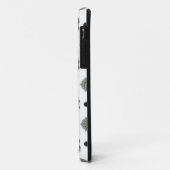 幾何学的な黒と白のケース Case-Mate iPhoneケース (裏面/左)