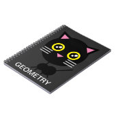幾何学的な黒猫 ノートブック (左側)