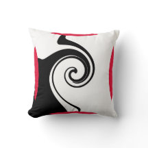 "幾何学的な1" 16" x 16"ポリエステルトスの枕