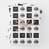 幾何学的な2ロゴパターン設計 ラッピングペーパーシート (インサイチュ)