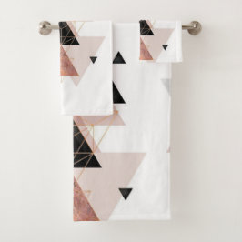 幾何学的な|のバスセット バスタオルセット