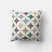 幾何学的なHypocycloidパターン紅葉 クッション (裏面)