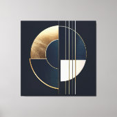 幾何学的なOrb:コントラストの勉強 キャンバスプリント (正面)